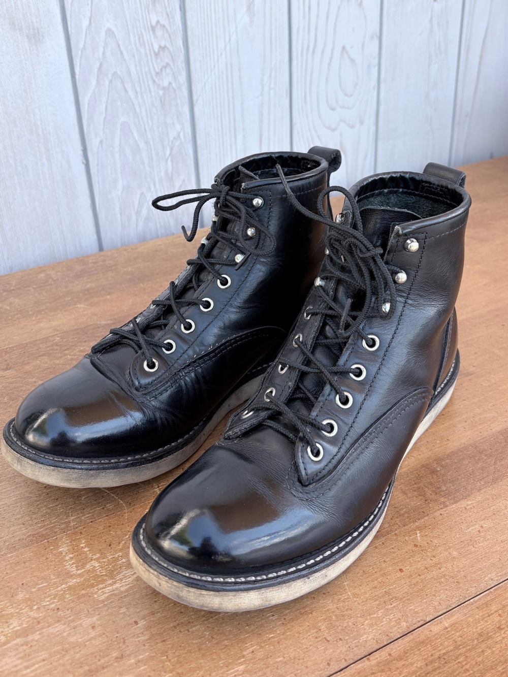 Red Wing Lineman  Black Boots 2913 Size 8D